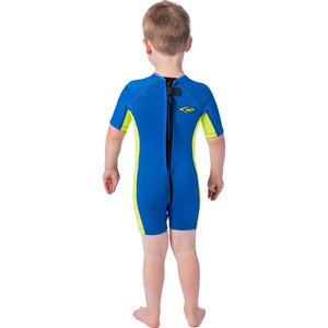 2021 Rip Curl Toddler Boys Omega 1.5mm Back Zip Shorty Wetsuit WSP8BK - Blue